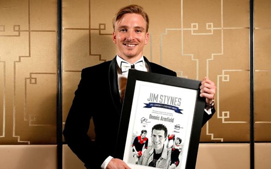 Armfield wins Jim Stynes Award Armfield wins Jim Stynes Award