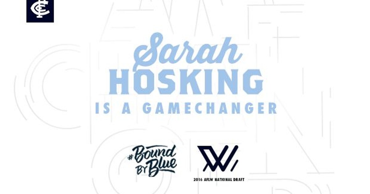 Pick 19 Sarah Hosking