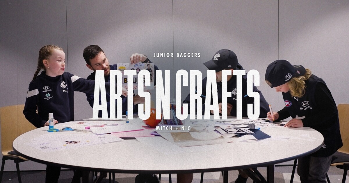 Arts 'n' crafts with Emmy and Toby