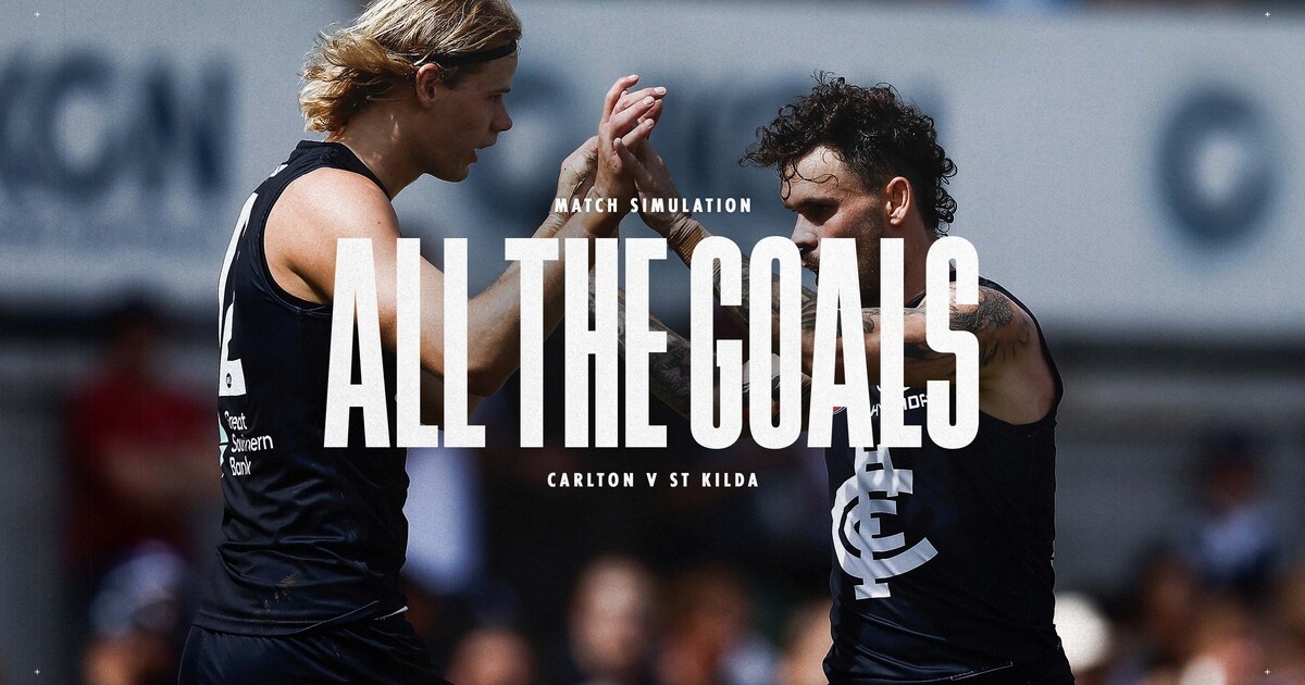 Match simulation | All Carlton goals v St Kilda