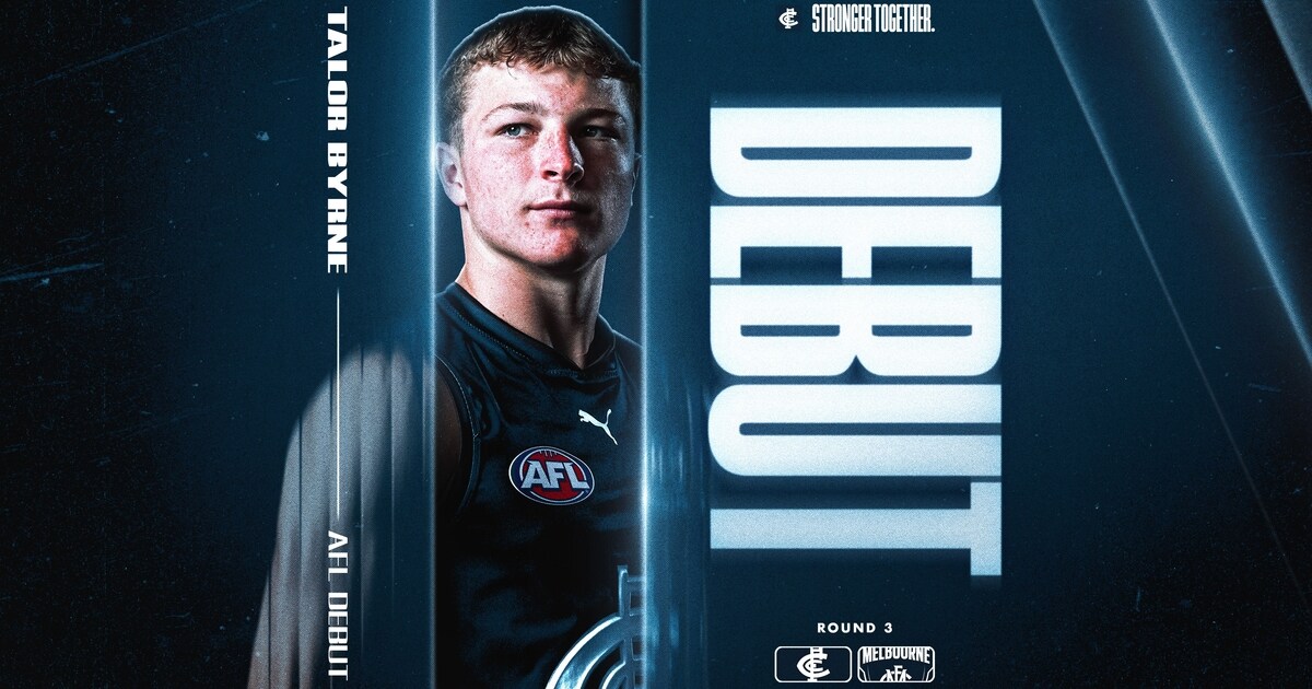Byrne baby, Byrne: Blues confirm Round 3 debutant