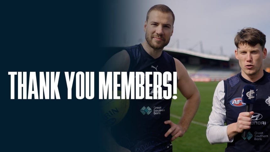 A message to our members!